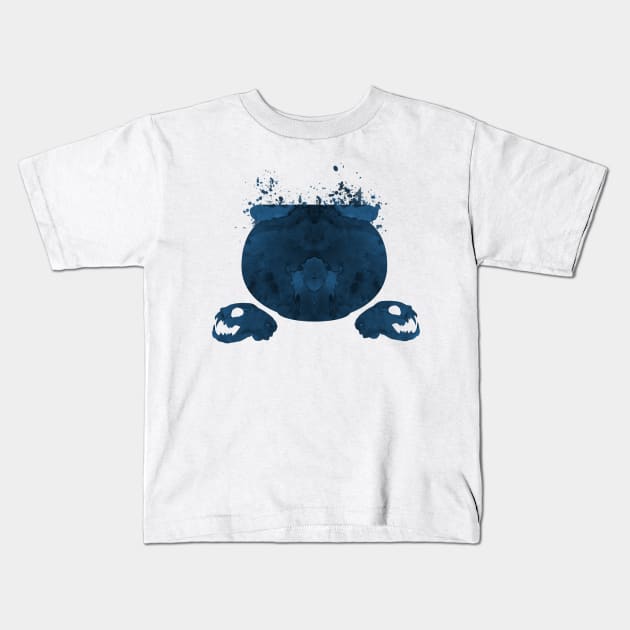 Cat skulls and a cauldron Kids T-Shirt by TheJollyMarten